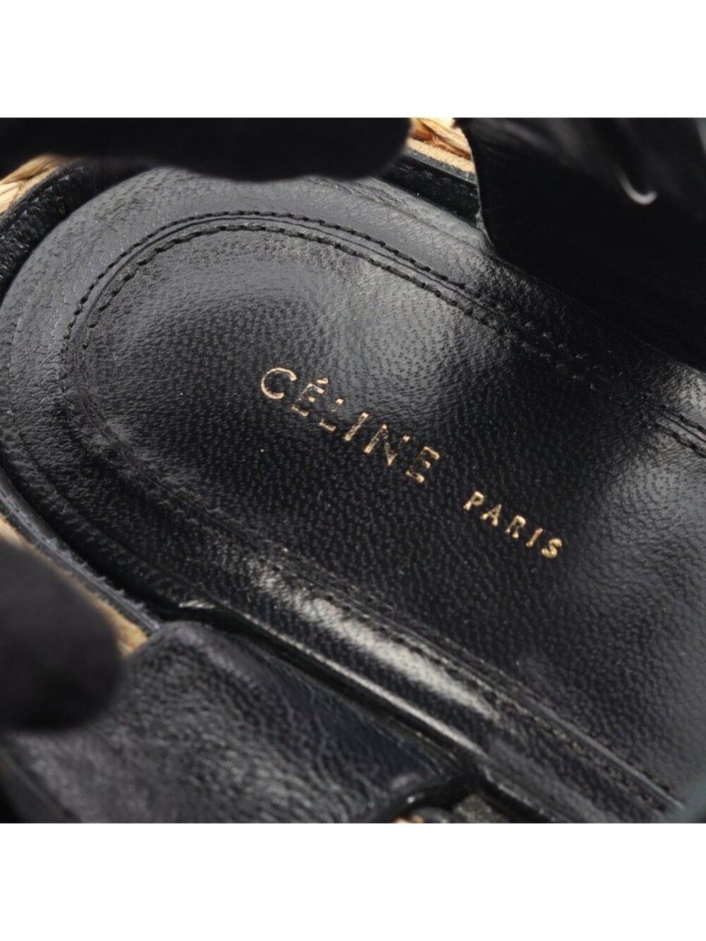 Celine Sandals Leather Black 36 - Picture 5 of 10